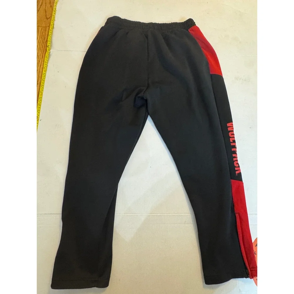 Adidas NC State Wolfpack  Black Red Tuffy Logo Mens Jogger xtra large